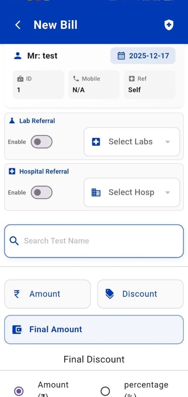 Mobile App Screen 1